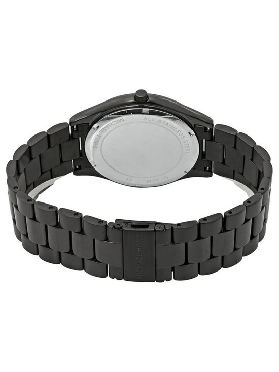 NWT Michael Kors Slim Runway Black Dial Men\'s Watch